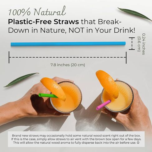 ملونة قابلة للتحلل من الألياف الألياف | 150 عدد ، 100 ٪ قابلة للسماد ، خالية من البلاستيك ، قش شرب الصديق للبيئة للحفلات | 7.8 '' 'نبات الألياف القابلة للتصرف ، مجموعة القش متعددة الألوان in Kuwait