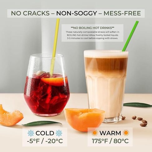 ملونة قابلة للتحلل من الألياف الألياف | 150 عدد ، 100 ٪ قابلة للسماد ، خالية من البلاستيك ، قش شرب الصديق للبيئة للحفلات | 7.8 '' 'نبات الألياف القابلة للتصرف ، مجموعة القش متعددة الألوان in Kuwait