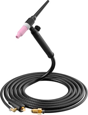 TIG TIG Torch ، 13ft WP-17FV Argon Air Lift TIG TIG Torch Torch Torch Torch Head مع ضبط صمام الغاز. (TIG17FV مرنة) in Kuwait