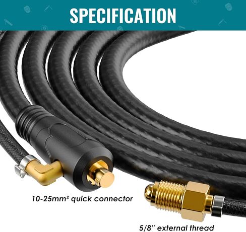 TIG TIG Torch ، 13ft WP-17FV Argon Air Lift TIG TIG Torch Torch Torch Torch Head مع ضبط صمام الغاز. (TIG17FV مرنة) in Kuwait