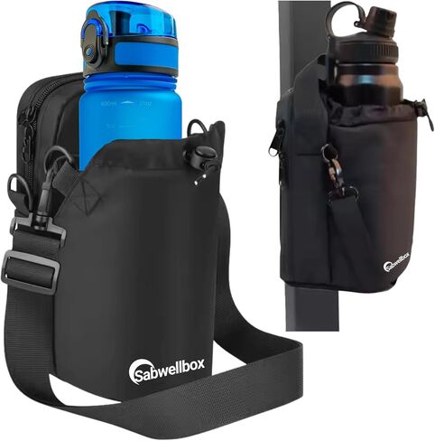 Magnetic Gym Bag with Water Bottle Holder With Strap, Crossbody Sling for Men & Women, Lockable Zippers, Quick-Access Phone Pocket for Work, Sport, Travel in Saudi Arabia