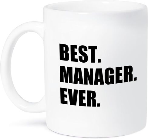 3dRose mug_179784_2 Best Manager Ever Worlds Greatest Managerial Worker Fun Job Pride Ceramic Mug, 15-Ounce in Kuwait