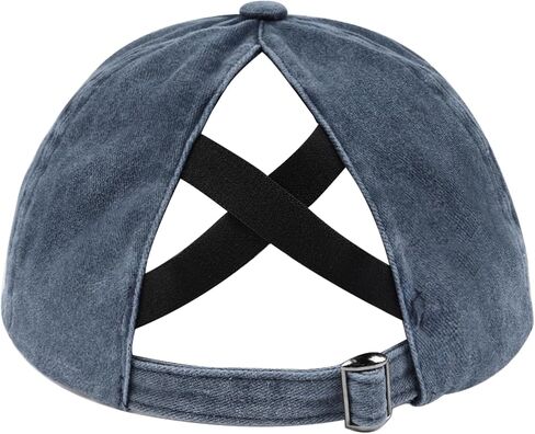 zylioo xxl قبعة ذيل حصان كبير الحجم ، وليمة كبيرة من Criss Cross Cross Crown ، وغطاء مهر مغسول منخفضة للرؤوس الكبيرة in Saudi Arabia