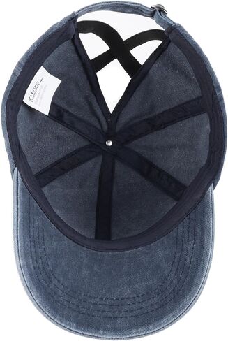 zylioo xxl قبعة ذيل حصان كبير الحجم ، وليمة كبيرة من Criss Cross Cross Crown ، وغطاء مهر مغسول منخفضة للرؤوس الكبيرة in Saudi Arabia