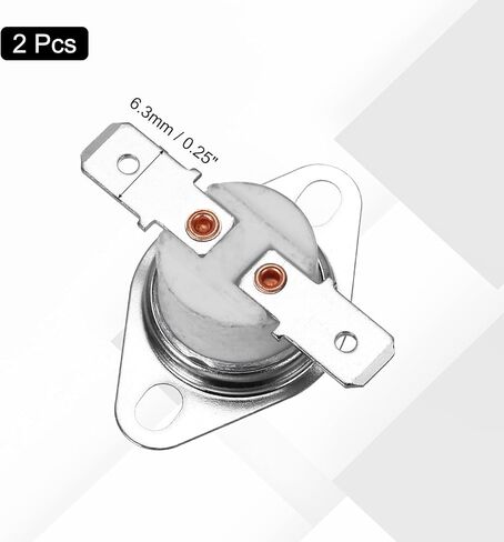 UXCELL 2 PCS KSD301 ترموستات 240 درجة مئوية/464 درجة فهرنهايت 16A مغلق عادة N.C ضبط درجة حرارة القرص المفاجئة لميكروويف ، فرن ، صانع القهوة ، المواد الخزفية in Saudi Arabia