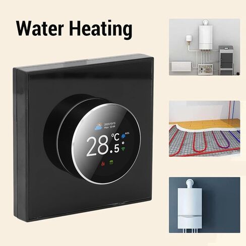WiFi Smart Thermostat ، وحدة تحكم درجة الحرارة ، ترموستات ذكية للمنزل ، صوت متوافق مع Tuya ، مقياس الحرارة الرقمي التدفئة مع شاشة TFT 1.32 بوصة in Saudi Arabia