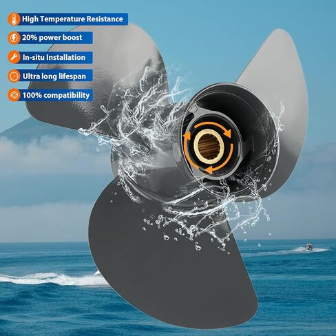 ترقية OEM Marine Marine Propeller for Honda Outboard Motors Fit 60-130HP محركات ، 15 Spline ، RH ، 14x11 ، 13 1/2x15 ، 13 3/4x15 ، 13 1/4x17 ، 13x19 ، 13x21 in Kuwait