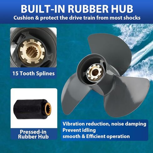 ترقية OEM Marine Marine Propeller for Honda Outboard Motors Fit 60-130HP محركات ، 15 Spline ، RH ، 14x11 ، 13 1/2x15 ، 13 3/4x15 ، 13 1/4x17 ، 13x19 ، 13x21 in Kuwait