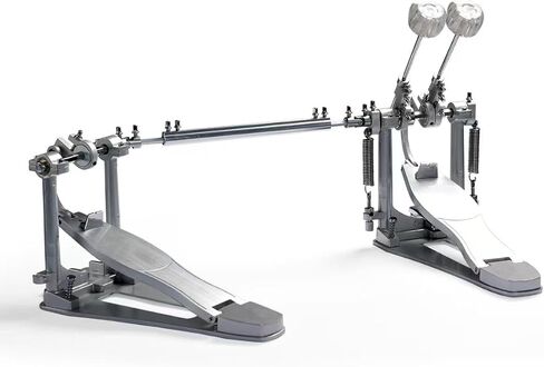 P800 Direct Drive Double Bass Pedal - مواد الفضاء الفضائي ، بناء قطعة واحدة لمجموعة الأسطوانة (مزدوجة) فضي in Kuwait