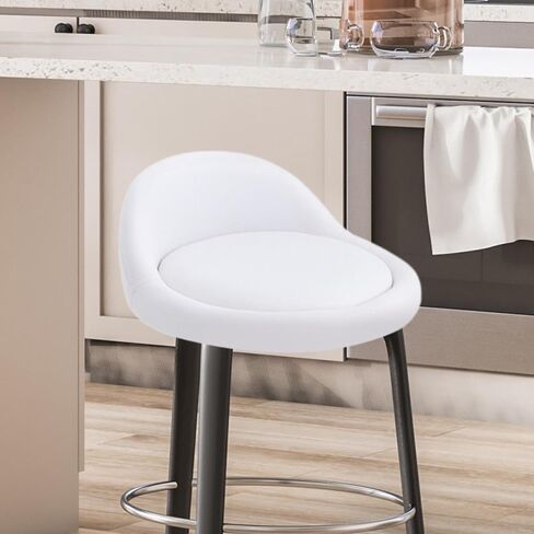 مقعد براز ، استبدال جولة كرسي ، كرسي مقاعد الكرسي مع ملحق جلدي بون منخفض الظهر ، أرجواني in Kuwait