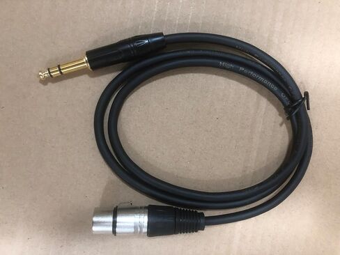 XLR أنثى إلى 1/4 بوصة (6.35 مم) TRS JACK CABLE COLLECTINCAL COLLECT ، XLR إلى كابل التصحيح ربع بوصة لمكبر الصوت (3.3 ، قدم) in Saudi Arabia
