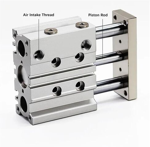 1PCS MGPL TYPE PNEUMATIC LUPACT GUIDE Cylinder MGPL32 MGPL40 MGPL50 MGPL63 MGPL80 MGPL100 Stroke 50/75/100/125/150/200mm (Stroke 200Mm ، Bore 63mm) in Kuwait