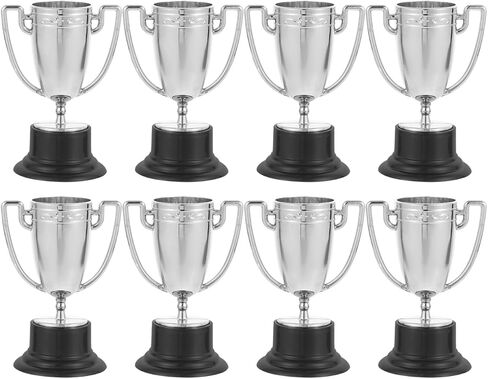Totority Trophy Toys Mini Trophy Cups - 6 Pack Plastic Trophies for Kids Award Decorations for Sports Events Parties and Competitions in Saudi Arabia
