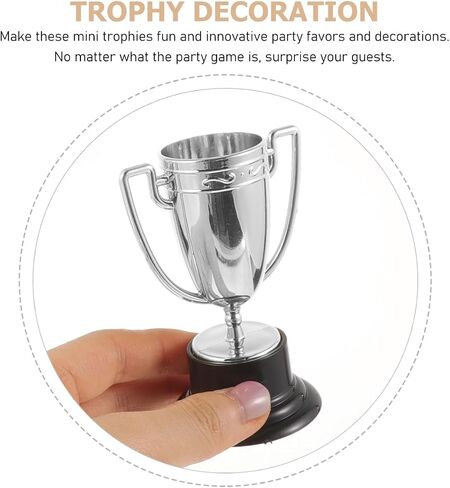 Totority Trophy Toys Mini Trophy Cups - 6 Pack Plastic Trophies for Kids Award Decorations for Sports Events Parties and Competitions in Saudi Arabia
