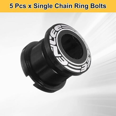 HARFINGTON Single Chain Ring Bolts Aluminum Alloy Bicycle Crankset Nut Chainwheel Screws for Road Bike Mountain Bike in Saudi Arabia