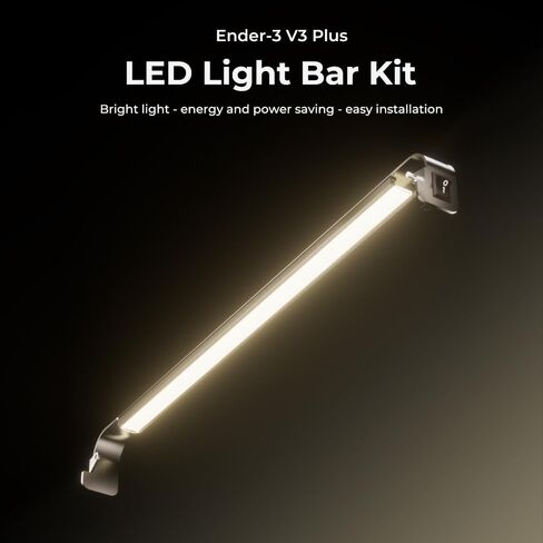 Creality Ender 3 V3 Plus LED Light Bar Kit, 3D Printer LED Light Bar Kit Bright Light Energy Efficient 24V 5W Easy Installation Long Service Life Soft Light No Strobe for Ender 3 V3 Plus in Saudi Arabia
