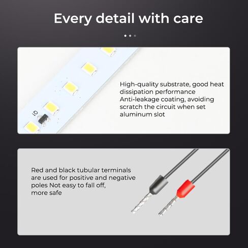 Creality Ender 3 V3 Plus LED Light Bar Kit, 3D Printer LED Light Bar Kit Bright Light Energy Efficient 24V 5W Easy Installation Long Service Life Soft Light No Strobe for Ender 3 V3 Plus in Saudi Arabia