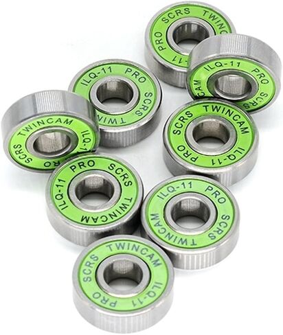 عجلات التزلج على الجليد الأخدود العميق 608RS ILQ-11 ختم أخضر محامل كرة مصغرة 8pcs in Saudi Arabia