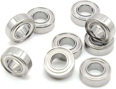 Miniature Metric chrome Steel Ball Balling MR74ZZ MR104ZZ MR115ZZ MR126ZZ MR128ZZ MR148ZZ 10pcs (MR62ZZ 2X6X2.5) in Saudi Arabia