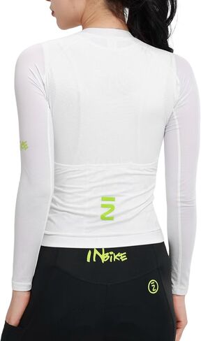 Inbike Cycling Jersey Women Long Long - Jersey Cycling Jersey ، مع سحاب وشعار عاكس لركوب الدراجات على الطرق in Kuwait