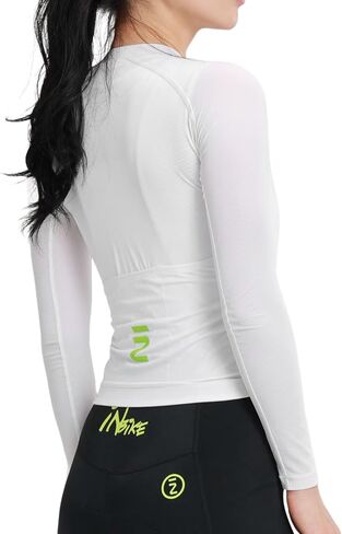 Inbike Cycling Jersey Women Long Long - Jersey Cycling Jersey ، مع سحاب وشعار عاكس لركوب الدراجات على الطرق in Kuwait
