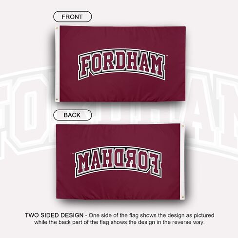 Desert Cactus Fordham University Fu Flag - 3 × 5 أقدام لافتة الكباش ، النسيج المتين الداخلي/الخارجي ، تصميم البوليستر بنسبة 100 ٪ (النمط 1) in Saudi Arabia
