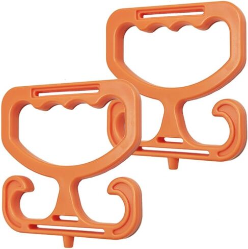 2 Pack Grocery Bag Carrier, Grocery Bag Holder Shopping Holder Each Holds Up to 80lbs Durable Heavy-Duty Rack Comfortable Grip in Kuwait