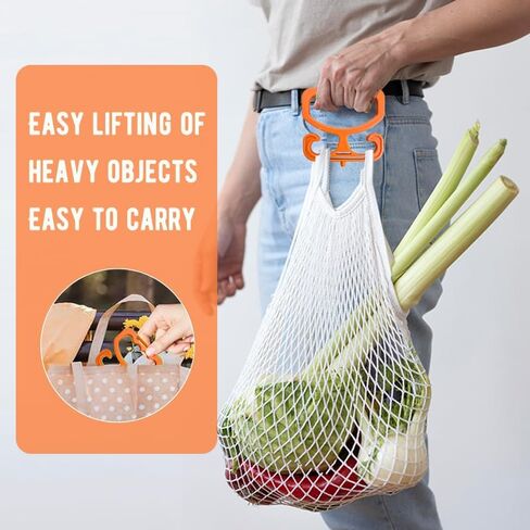 2 Pack Grocery Bag Carrier, Grocery Bag Holder Shopping Holder Each Holds Up to 80lbs Durable Heavy-Duty Rack Comfortable Grip in Kuwait