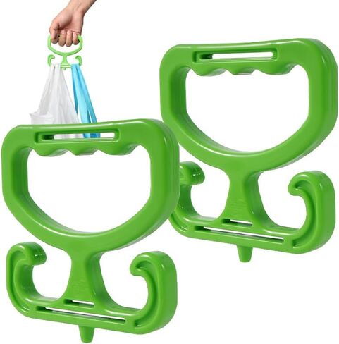 2 Pack Grocery Bag Carrier, Grocery Bag Holder Shopping Holder Each Holds Up to 80lbs Durable Heavy-Duty Rack Comfortable Grip in Kuwait
