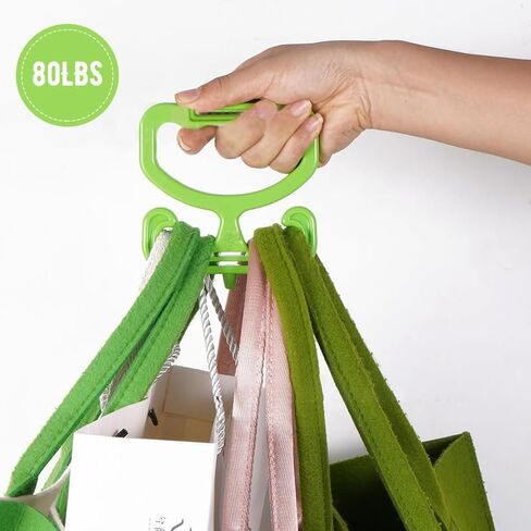 2 Pack Grocery Bag Carrier, Grocery Bag Holder Shopping Holder Each Holds Up to 80lbs Durable Heavy-Duty Rack Comfortable Grip in Kuwait