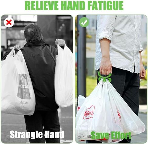 2 Pack Grocery Bag Carrier, Grocery Bag Holder Shopping Holder Each Holds Up to 80lbs Durable Heavy-Duty Rack Comfortable Grip in Kuwait