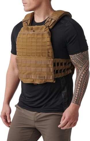 5.11 Tactical Incesex Tactec Plate Carrier ، 500D نايلون ، سترة تدريب على الأثقال ، أحزمة الكتف القابلة للتعديل ، النمط 56100ABR in Saudi Arabia