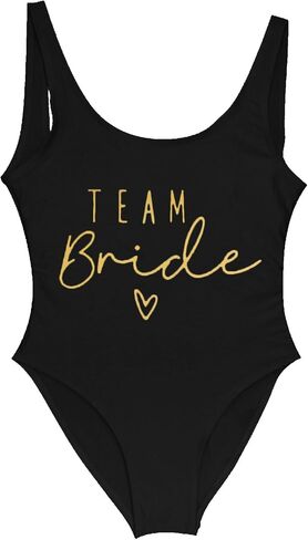 Bride Swimsuits Womens Bathing Suits One Piece High Cut Bridal Monokini Swimwear Bridesmaid Team Backless Bikinis Beachwear in Saudi Arabia