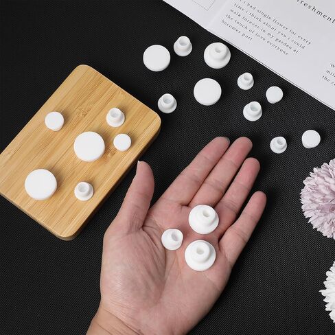 25 PCS Salt and Pepper Stoppers Plugs ، قابس سدادة زجاجة سيليكون قابلة لإعادة الاستخدام (10 12 13 15 15 16 مم) بديل لزجاء الملح لأنابيب زجاجات الأواني in Saudi Arabia