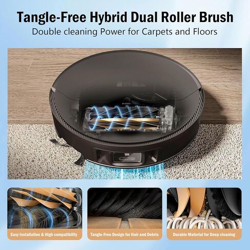 24pcs ملحقات لـ Dreame X50 Ultra L50 Ultra L40S Pro Ultra/Mova V50 Ultra Robot Presace Parts ، فرشين رئيسيين ، 8 منصات ممسحة ، 6 فرش جانبية ، 4 مرشحات HEPA ، 4 أكياس غبار in Kuwait