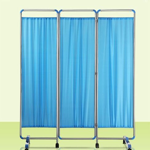 Foldable Medical Privacy Screen, 3 Panel Room Divider, 6ft High with Removable Nylon Silk Fabric for Clinic Ward Examination Hospital Nursing Home in Saudi Arabia