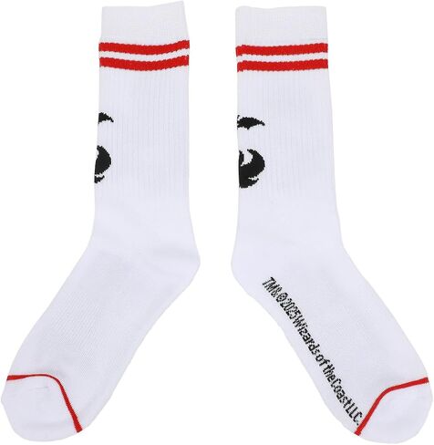 BioWorld Dungeons & Dragons Logo Men's Men White Athletic Crew Socks in Saudi Arabia