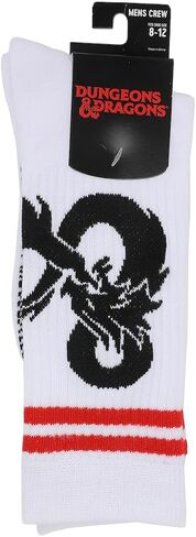 BioWorld Dungeons & Dragons Logo Men's Men White Athletic Crew Socks in Saudi Arabia