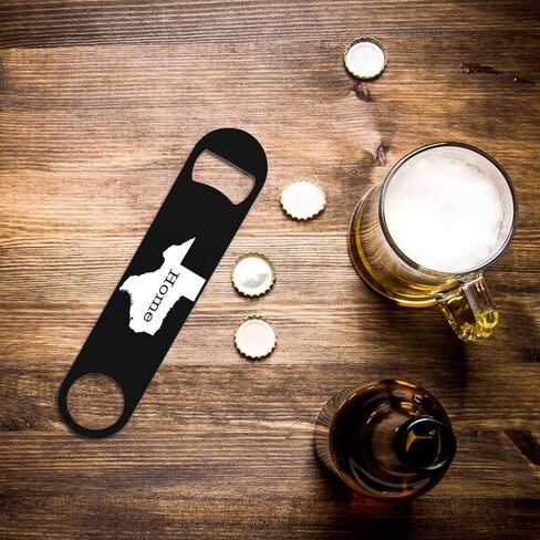 Animal Skin Texture Stainless Steel Bottle Opener Brown Black Beige Leopard Pattern Abstract Art Flat Beer Bottle Opener Keychain for Home Kitchen Bar Restaurant Party Birthday Gift in Kuwait