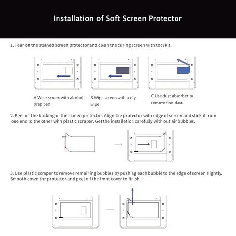 3 أجهزة كمبيوتر 10 بوصة حامي شاشة إرسال الضوء العالي لزحل Elegoo 4 Ultra ، Saturn 4 Resin 3D Printer in Kuwait