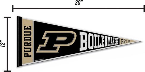 Rico Industries NCAA Purdue Boilermakers Rally 12" x 30" Felt Wall Décor Pennant - Great for Home/Bed Room/Man Cave Décor in Saudi Arabia