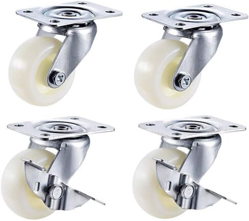 Wheels,caster wheels, Casters,roller, wheels， Plate Casters 4 x Plate universal Nylon Swivel wheels, 3 inch, Heavy Duty Wear resistant Casters for Furniture Industrial transportation coffee tables Tro in Saudi Arabia