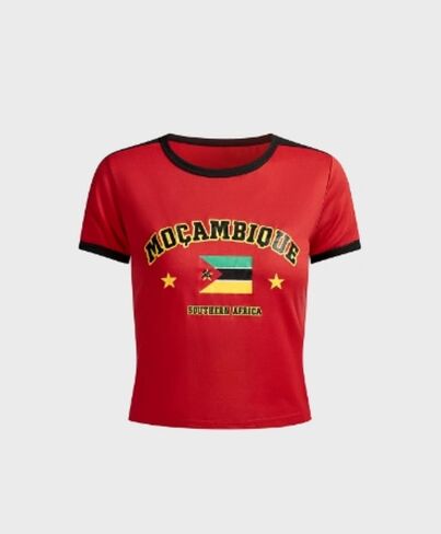 OCUH Y2K Crop Top Vintage Mexico Graphic Baby Tees for Women Puerto Rico Shirt Slim Fit Jersey 2000s Summer Going Out Tops in Kuwait
