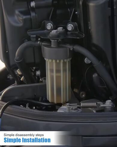 Fuel Filter w/Replaceable Cartridge and O-Ring Replace 6P3WS24A Cartridge Type Fuel Filter Compatible with YAMAHA F200 F225 F250 2006 Outboard Engine 6P3 24560 03 in Saudi Arabia