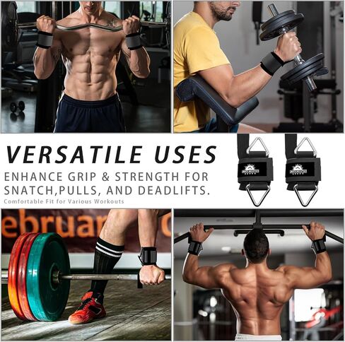 Wrist Cuffs Weight Lifting Straps – Heavy-Duty Cable Machine Attachments & Weightlifting Wrist Support for Lateral Raises, Pull Exercises & Strength Training in Saudi Arabia