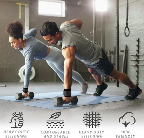 Wrist Cuffs Weight Lifting Straps – Heavy-Duty Cable Machine Attachments & Weightlifting Wrist Support for Lateral Raises, Pull Exercises & Strength Training in Saudi Arabia