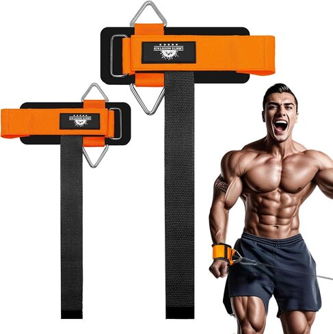 Wrist Cuffs Weight Lifting Straps – Heavy-Duty Cable Machine Attachments & Weightlifting Wrist Support for Lateral Raises, Pull Exercises & Strength Training in Saudi Arabia
