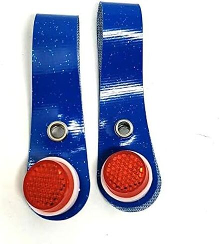 Fenix ​​Vinyl Vintage Bicycle Bike Hub Shiner Sparkle Blue W/Red Reflector ، مجموعة in Saudi Arabia
