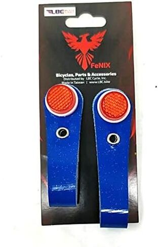 Fenix ​​Vinyl Vintage Bicycle Bike Hub Shiner Sparkle Blue W/Red Reflector ، مجموعة in Saudi Arabia