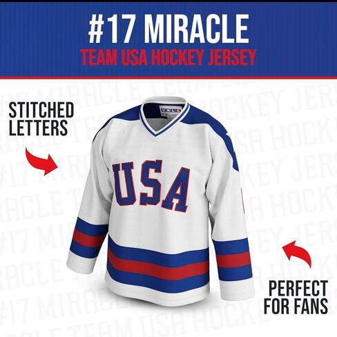 Jack O’Callahan #17 Miracle 1980 USA Olympic Hockey Jersey – Stitched Letters, Adult Sizes S–5XL in Kuwait